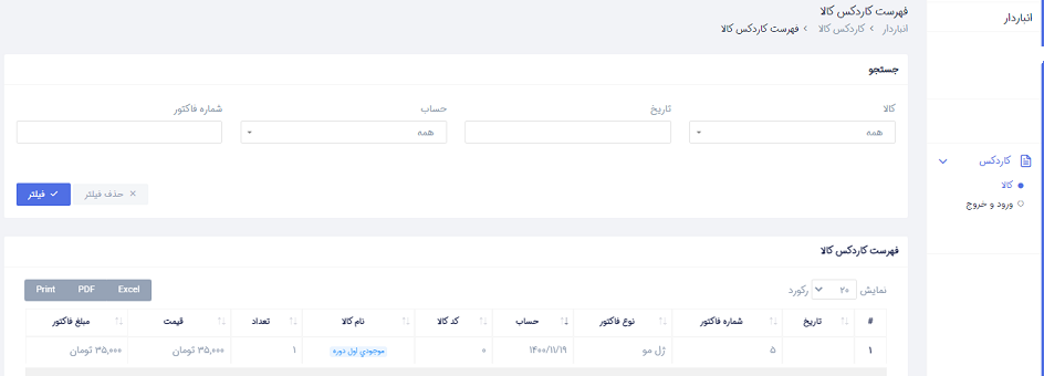 راهنما کاردکس